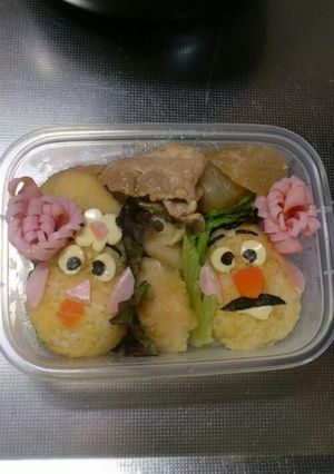 ポテトヘッドミセスポテトヘッド キャラ弁-レシピのメイン写真
