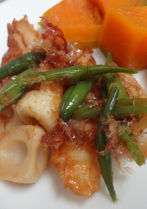 簡単♪ちくわのおかか醤油炒め＊お弁当に-レシピのメイン写真