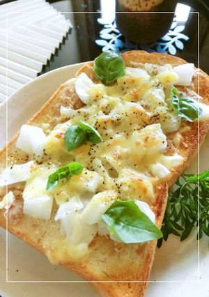 ハーブ香る❀ツナと新玉葱のトースト-レシピのメイン写真