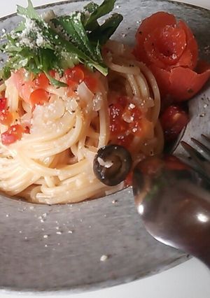 サーモンとイクラの冷製親子パスタ＊*-レシピのメイン写真
