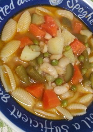 夏野菜たっぷり♪ミネストローネ-レシピのメイン写真