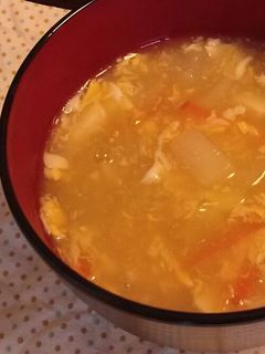 ほっこり 蕪と豆腐の卵あんかけ素麺-レシピのメイン写真