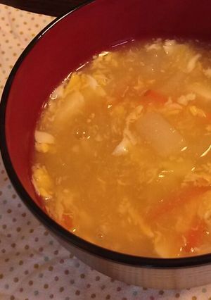 ほっこり 蕪と豆腐の卵あんかけ素麺-レシピのメイン写真