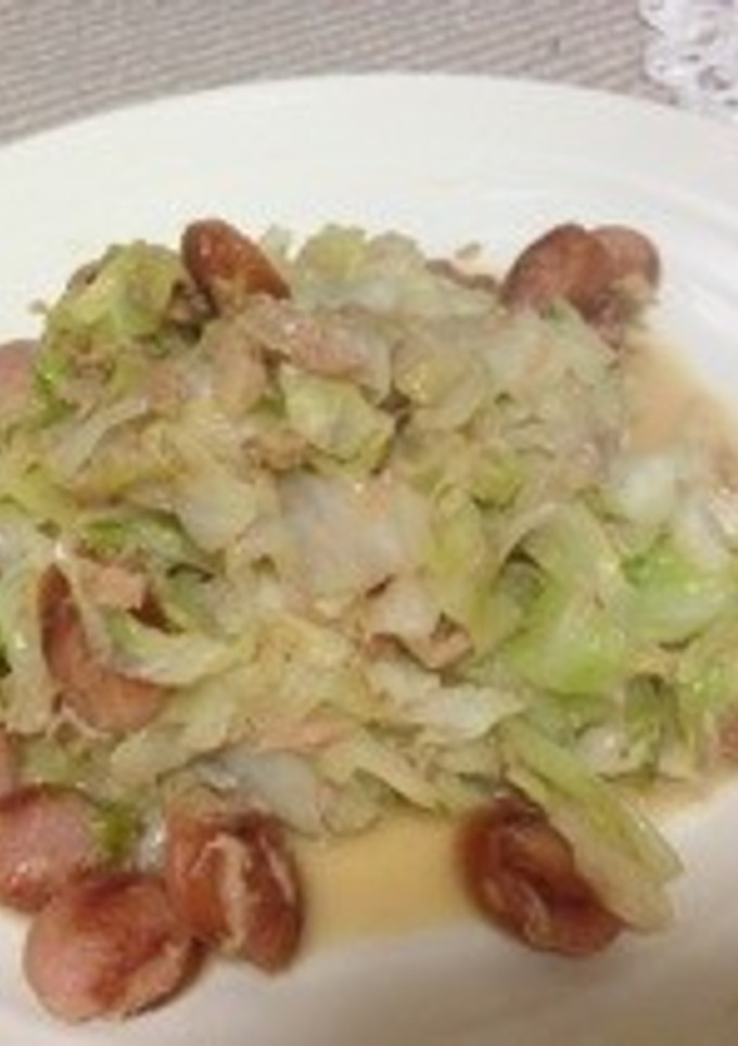 ☆キャベツとツナのめんつゆ炒め☆-レシピのメイン写真