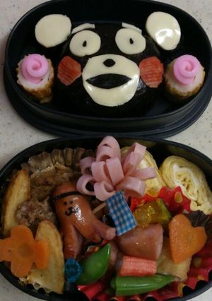 くまもんおにぎり弁当-レシピのメイン写真