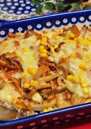 ガッツリ！豆腐すて～き豚キムチーズ焼き！-レシピのメイン写真