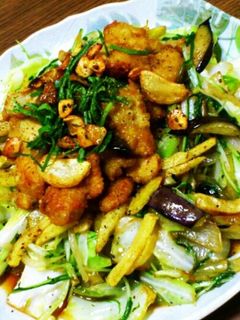 カレー風味チキン*バター風味野菜炒め-レシピのメイン写真