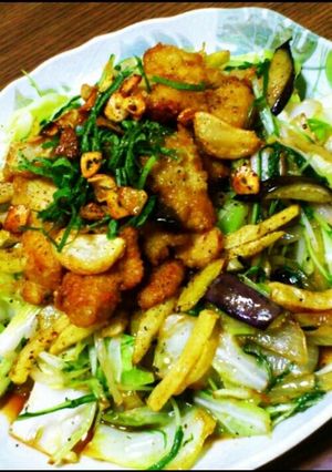 カレー風味チキン*バター風味野菜炒め-レシピのメイン写真
