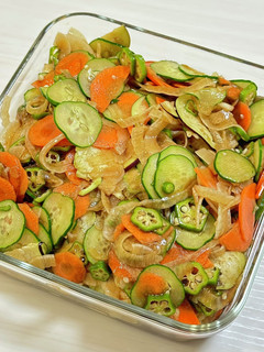 夏野菜たっぷり酢の物-レシピのメイン写真