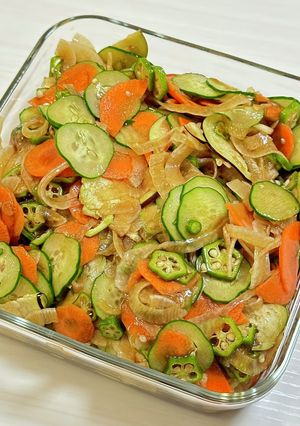 夏野菜たっぷり酢の物-レシピのメイン写真