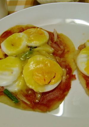 ★ポテトのパンで*ピザ*の出来上がり。♪-レシピのメイン写真
