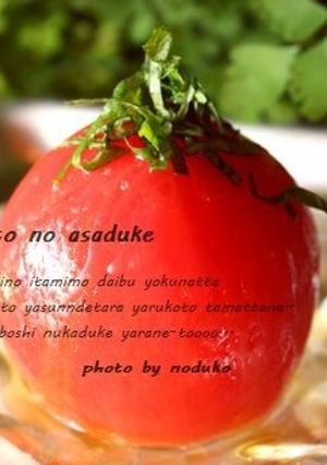 トマトの浅漬け　和と洋-レシピのメイン写真