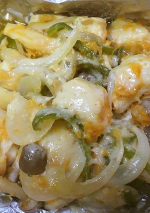 簡単ヘルシー　チキンホイル焼き-レシピのメイン写真
