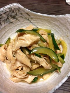 ささみとキュウリの中華風酢の物-レシピのメイン写真