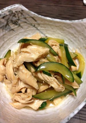 ささみとキュウリの中華風酢の物-レシピのメイン写真