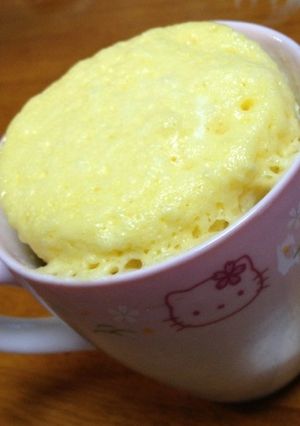 材料3つ！レンジでモコモコ風ケーキ-レシピのメイン写真