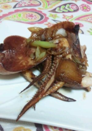 いかネギのニンニク生姜醤油炒め-レシピのメイン写真