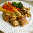 豚肉のチーズ巻き*ガーリックソースで