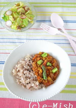 春野菜の雑穀ドライカレー-レシピのメイン写真