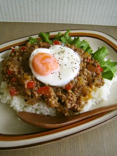 ピリ辛*ひき肉と野菜の中華あんかけごはん-レシピのメイン写真