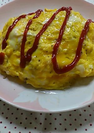 簡単!大きなオムレツ♪-レシピのメイン写真