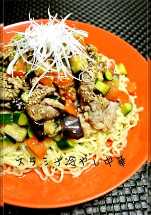 夏に!牛肉でスタミナ冷やし中華-レシピのメイン写真