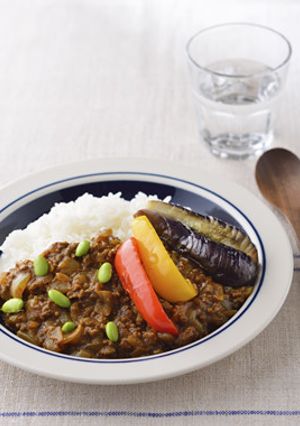 基本のデミキーマカレー　夏野菜ソテー添え-レシピのメイン写真
