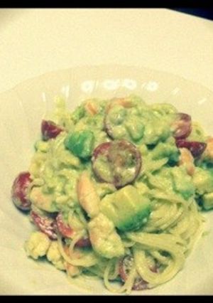 エビアボわさびクリームスパゲティ-レシピのメイン写真