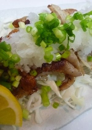 塩豚ばら肉ＤＥ大根おろし焼き-レシピのメイン写真