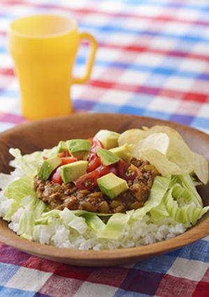 デミキーマカレーのタコライス風プレート-レシピのメイン写真