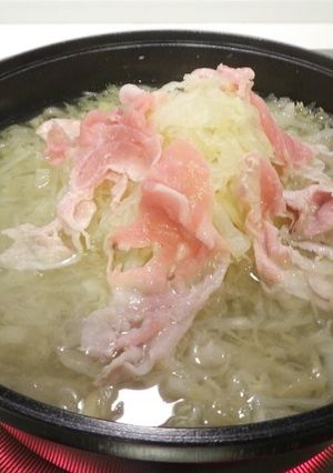 簡単☆満腹☆豚キャベしゃぶ-レシピのメイン写真