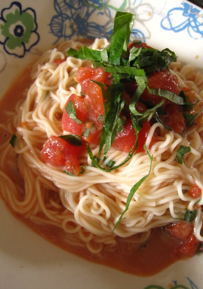 ひんやり、とろり✿トマトそうめん-レシピのメイン写真