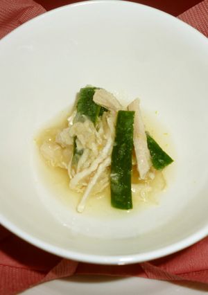 蒸し鶏のさっぱりレモンおろし酢-レシピのメイン写真