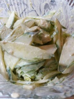 アボガドと胡瓜のわさびマヨサラダ-レシピのメイン写真