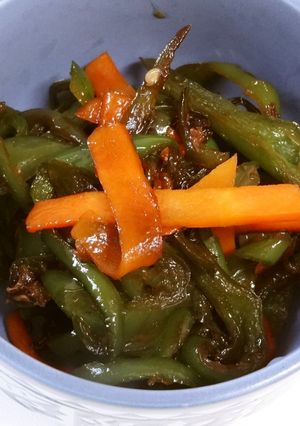 ご飯が進む　ピーマンと人参のおかか佃煮-レシピのメイン写真