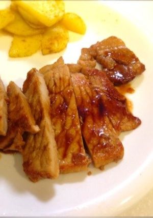 【旨】豚ステーキのにんにくソースがけ-レシピのメイン写真