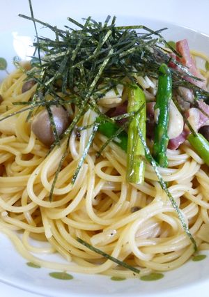きのことアスパラの和風パスタ-レシピのメイン写真