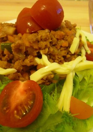 大豆ミートでタコライス風-レシピのメイン写真