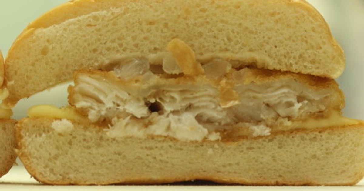 食品サンプル モスバーガー風 フィッシュバーガー