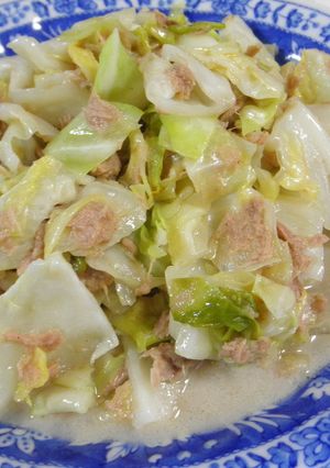 うまい★キャベツのツナマヨ炒め-レシピのメイン写真