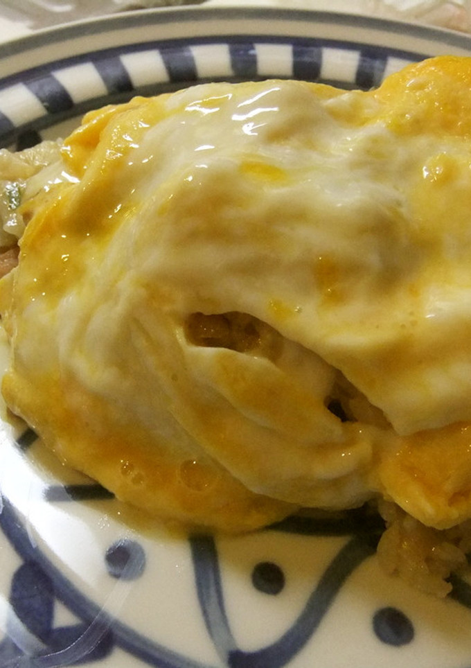 やみつき！しょうゆで食べる和風オムライス-レシピのメイン写真