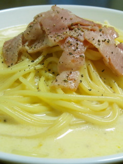 カルボナーラ スープパスタ-レシピのメイン写真
