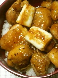鶏ネギ照焼き丼♪-レシピのメイン写真