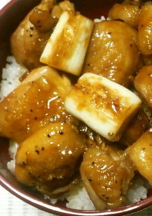 鶏ネギ照焼き丼♪-レシピのメイン写真