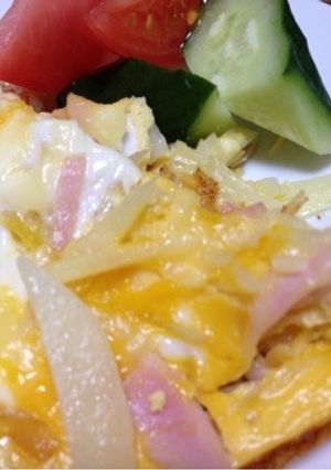 朝食に！超簡単スパニッシュオムレツ！-レシピのメイン写真