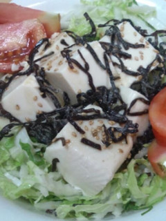 簡単!牛角風♡白菜と豆腐サラダ-レシピのメイン写真