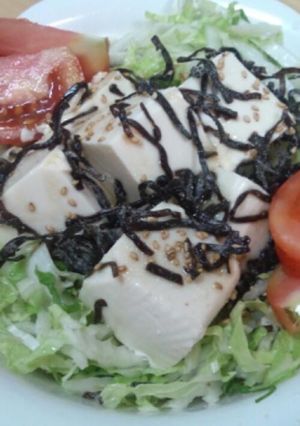 簡単！牛角風♡白菜と豆腐サラダ-レシピのメイン写真