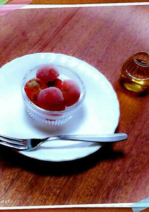 ﾒｰﾌﾟﾙ♡ﾐﾆﾄﾏﾄｼｬｰﾍﾞｯﾄ-レシピのメイン写真