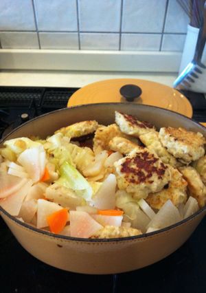 野菜たっぷり！こども大好き！鳥のつくね煮-レシピのメイン写真