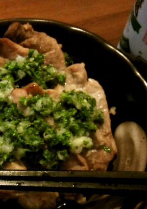 疲れにドカンと！豚肉のガーリックパセリ！-レシピのメイン写真